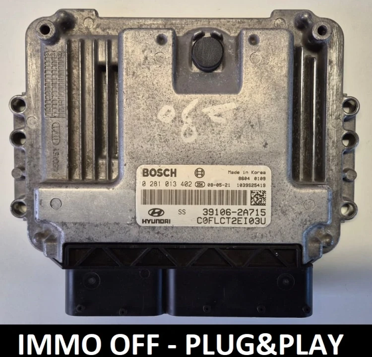 0281013402 39106-2A715 engine ECU Bosch Hyundai i30 1.6