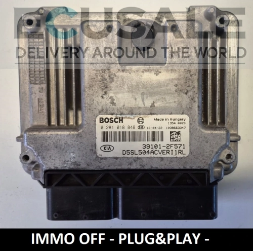0281018848 39101-2F571 centralina motore IMMO OFF Plug &amp;amp;amp; Play Kia Sportage 2.0 CRDi