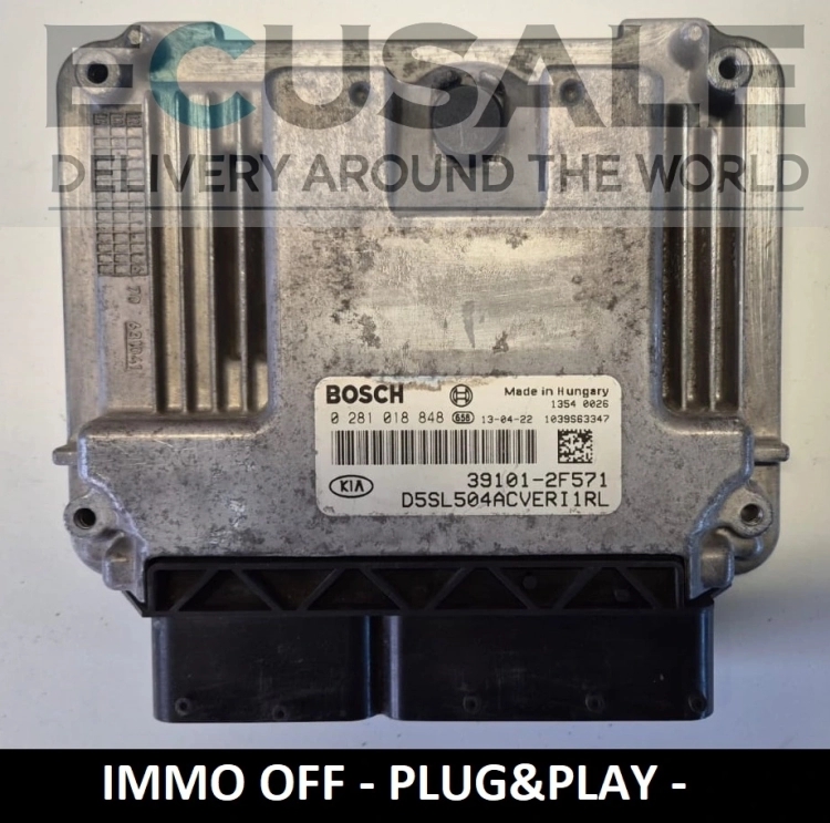 0281018848 39101-2F571 Centralita de motor IMMO OFF Plug &amp;amp;amp; Play Kia Sportage 2.0 CRDi