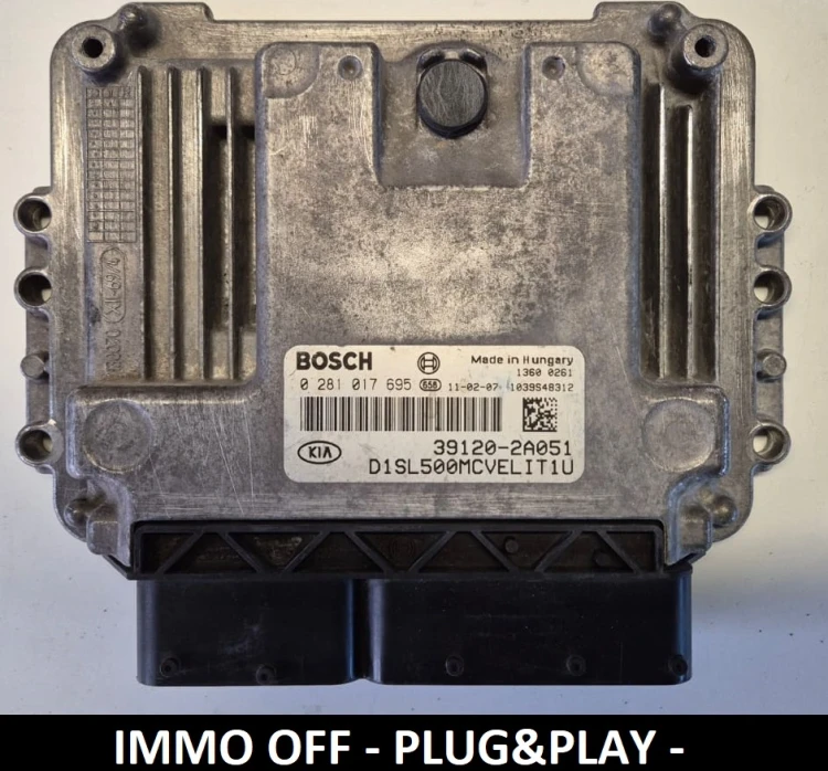 centralina do motor Bosch 0281017695 39120-2A051 391202A051 KIA Sportage 1.7 CRDi IMMO OFF