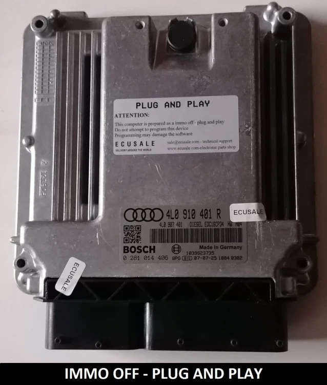 0281014406 4L0910401R Bosch EDC16CP34 engine ECU Audi Q7 3.0 TDI