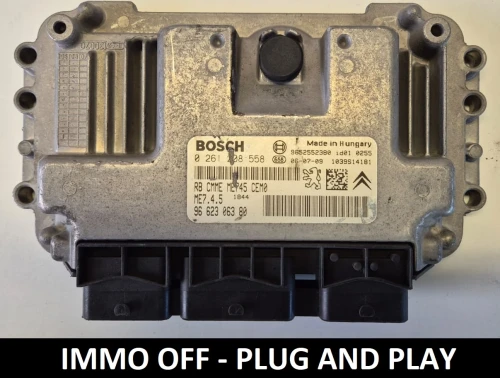 0261208558 9662306380 sterownik silnika Bosch ME7.4.5 Peugeot Citroën IMMO OFF