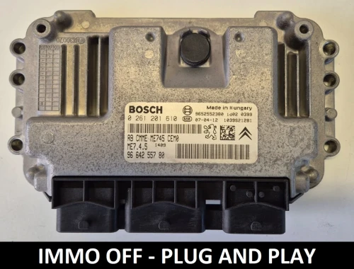 0261201610 9664255780 sterownik silnika Bosch ME7.4.5 Peugeot Citroën IMMO OFF