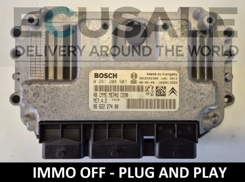 sterownik silnika do PEUGEOT 307 CITROEN C2 0261208907 9662227480 ME7.4.5 9652552380  .webp