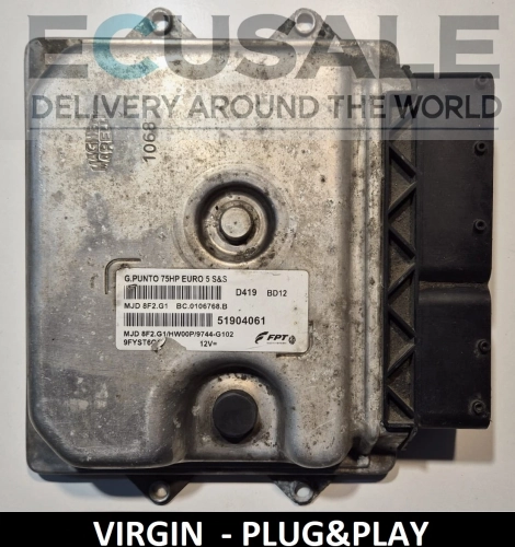 Centralita de motor 51904061 MJD8F2.G1 para Fiat Punto 1.3 – Plug-GO, compatible con Euro 5, lista para montar