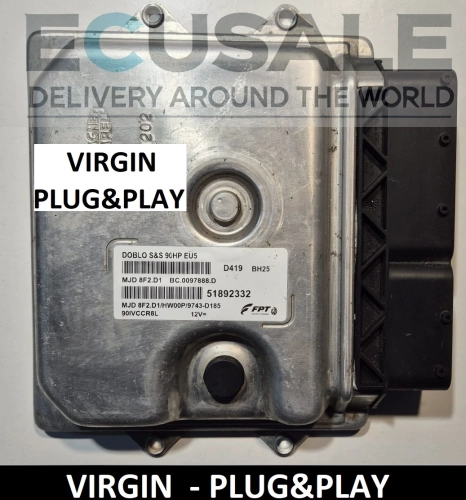 ECU 51892332 MJD8F2D1 do Fiat Doblo Combo 1.3 – sterownik VIRGIN Plug and Play bez programowania