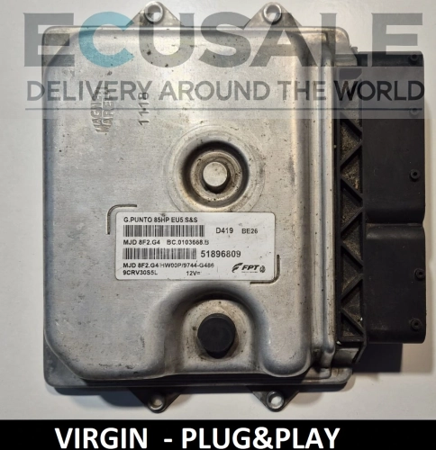 Centralina do motor Fiat Punto 1.3 51896809 MJD8F2.G4 Euro 5 Plug-Play – Pronta para montagem