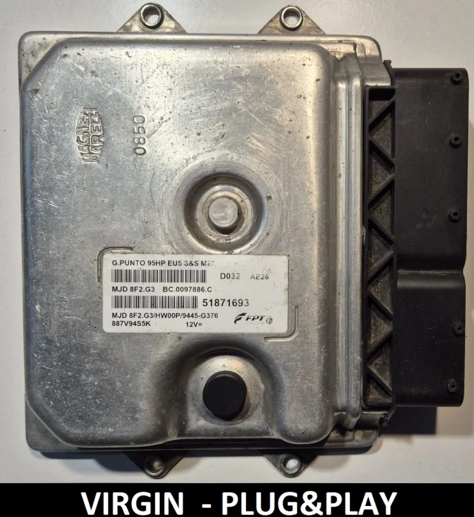 51871693 MJD 8F2.G3 sterownik silnika Fiat Grande Punto 1.3 Multijet