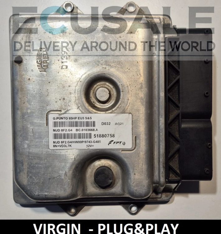Centralita de motor para Fiat 1.3 – 51880758 MJD8F2.G4 – Plug Play, sin necesidad de programación