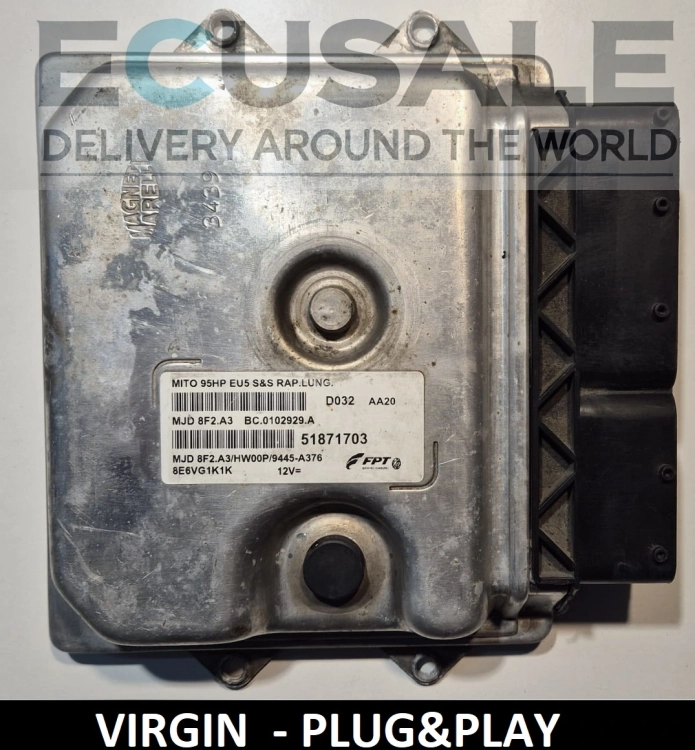 Steuergerät 51871703 MJD8F2A3 für Alfa Romeo MiTo 1.3 – IMMO OFF, Plug and Play, getestet