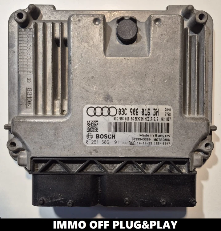 03C906016BH 0261S06191 sterownik silnika Bosch MED17.5.5 Audi A1 1.4 TFSI