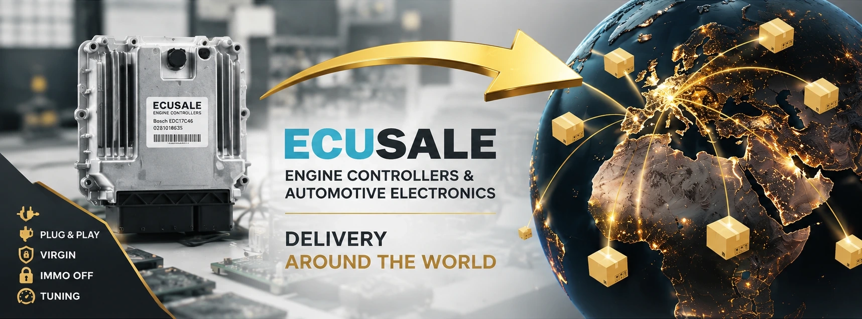 ECUSALE Online Store – ECU Engine Controllers, ABS Pumps, BCM Modules and Automotive Electronics with Worldwide Shipping